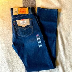 The Original 501 LEVI’s button fly denim jeans Sz: 32x36